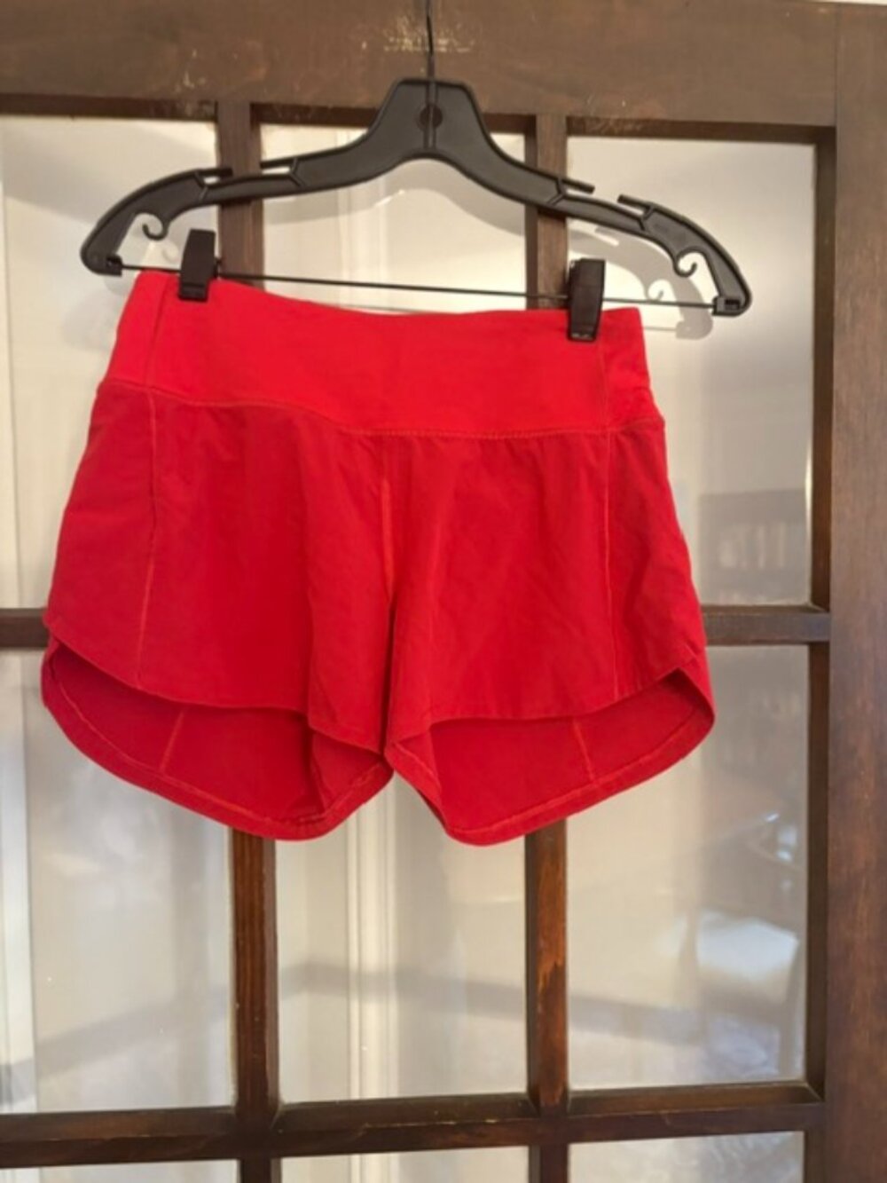 Lululemon Speed Up Short in Red, Size 4